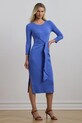 Lauren Ralph Lauren rochie midi albastru 250975027