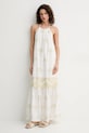 Simona Corsellini sukienka P25CPAB026 beżowy SS25