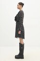 Rotate dress Chiffon Ruffle Mini 113258000 black SS25