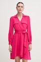 Dkny rochie cu guler roz DD3K7484
