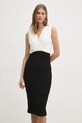 Dkny ruha vállas bézs DD4KWD80