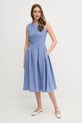 OUI rochie din in 92851 albastru SS25