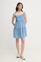 Pepe Jeans sukienka ETTY PL953663 niebieski SS25