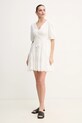 Bavlnené šaty Pepe Jeans DAY PL953694 béžová SS25