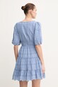 Odzież Pepe Jeans sukienka bawełniana DAY PL953694 niebieski