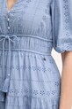 Pepe Jeans sukienka bawełniana DAY PL953694 niebieski
