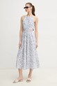 Lanena obleka Pepe Jeans DONATELLA PL953701 bela SS25