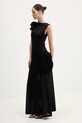 MSGM sukienka 3842MDA49.257310 czarny SS25