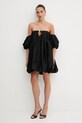 Pinko sukienka bawełniana 105211.A2LD czarny SS25