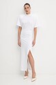 Odzież Pinko sukienka bawełniana 105219.A2M2 biały