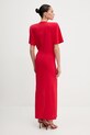 Pinko sukienka bawełniana 105219.A2M2 czerwony SS25
