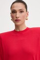 Pinko sukienka bawełniana czerwony 105219.A2M2