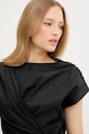 Pinko sukienka bawełniana czarny 105215.A2LD