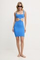 PARAMIDONNA rochie de plajă SS25DAAZ albastru SS25