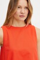 Рокля с лен Weekend Max Mara червен 2515221102600