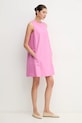 Weekend Max Mara rochie din amestec de in 2515221102600 violet SS25