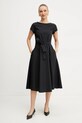 Oblečenie Bavlnené šaty Weekend Max Mara 2515221142600 čierna