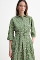 Bavlnené šaty Weekend Max Mara 2515221152600 zelená SS25