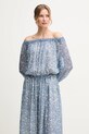 Weekend Max Mara rochie de matase 2515221162600 albastru SS25