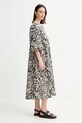 Βαμβακερό φόρεμα Weekend Max Mara μπεζ 2515221192600