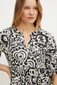 Weekend Max Mara rochie din bumbac negru 2515621072600