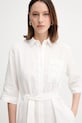 MM rochie din in 2516221028600 alb SS25