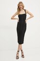 Šaty Elisabetta Franchi Olympia 255603 čierna SS25