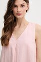 Льняна сукня United Colors of Benetton рожевий 4AGHDV0AX