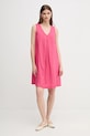 United Colors of Benetton rochie din in 4AGHDV0AX roz SS25