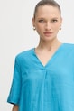 United Colors of Benetton rochie din in albastru 4AGHDV0B0