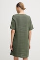 Oblečení Lněné šaty United Colors of Benetton 4AGHDV0B0 zelená