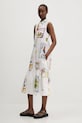 Бавовняна сукня Desigual BARCELONA білий 25SWVW42