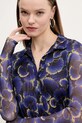 Desigual sukienka CELLS LACROIX granatowy 25SWVK29