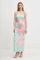 Obleka Desigual LYON 25SWVK44 zelena SS25