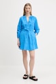 Desigual vestito in cotone TOURS 25SWVW09 blu SS25