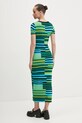 Obleka Desigual URUGUAY 25SWVF04 zelena SS25