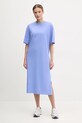 The North Face rochie din bumbac Oversized maxi violet NF0A8C2E0YI1