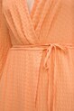 Obleka HUGO 50536419 oranžna
