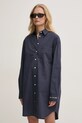 Хлопковое платье ZADIG&VOLTAIRE WWDR02517.404 тёмно-синий SS25