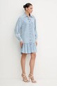 Liu Jo rochie din denim UA5129.D4851 albastru SS25