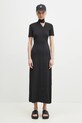Y-3 sukienka Fitted Neck Closure Dress JI7088 czarny