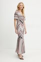 Missoni sukienka beżowy DS25SG1J.BR00ZV