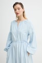 Памучна рокля Levi's JOLENE LS MAXI DRESS син 001HS