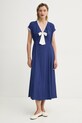 The Sleeper rochie BWDR03P004B bleumarin SS25