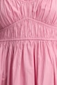 Хлопковое платье BOSS Orange 50537919 розовый
