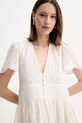 BOSS Orange rochie din bumbac 50538362 bej SS25