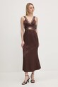 Never Fully Dressed sukienka Mimi brązowy NFDDR1830