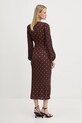 Дрехи Рокля Never Fully Dressed Plisse NFDDR1932 кафяв