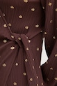 Never Fully Dressed rochie Plisse NFDDR1932 maro