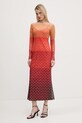 Рокля Never Fully Dressed Sunset Mesh овално оранжев NFDDR1747
